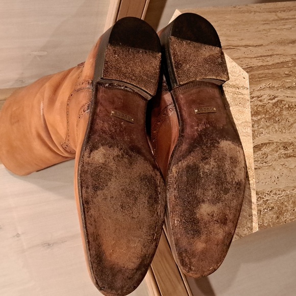 Gucci vintage brogue tall boots 8.5 - Picture 10 of 11